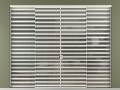 Алюминевая перегородка АЛПР 040.07_АСР_Серый сатин триплекс_new. Цвет Алюминий серый. Материал Алюминий в эмали. Коллекция Перегородка Formato внутри проёма четырёхстворчатая. Фото. Алюминевая перегородка АЛПР 040.07_АСР_Серый сатин триплекс_new. Цвет Алюминий серый. Материал Алюминий в эмали. Коллекция Перегородка Formato внутри проёма четырёхстворчатая. Картинка.