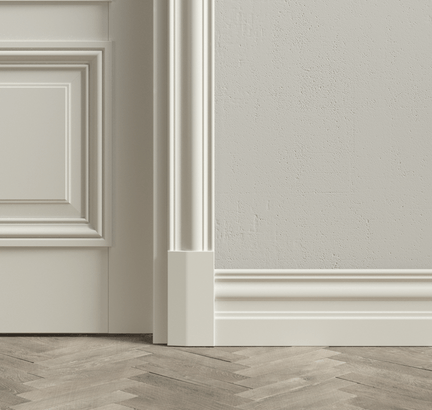 Плинтус Плинтус Высокий классический. Цвет Бук серый. Коллекция Плинтус Высокий классический. Картинка.