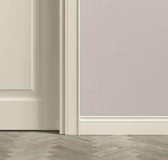 Плинтус Плинтус Классический. Цвет Матовый жемчужный. Коллекция Плинтус Классический. Картинка.