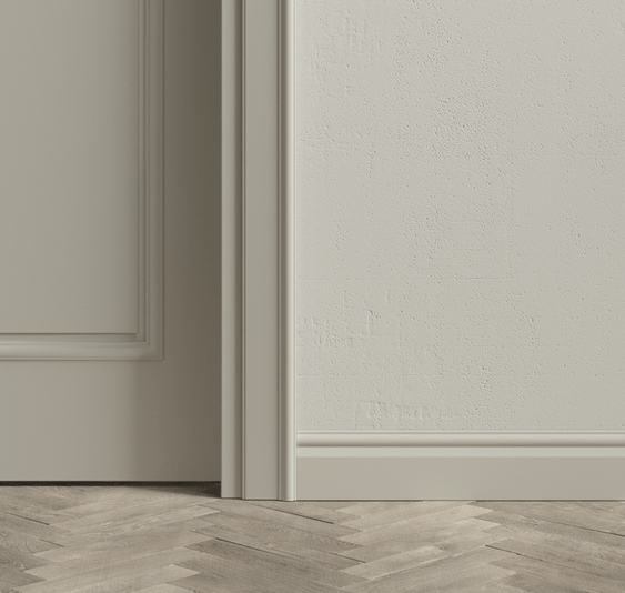 Плинтус Плинтус Неоклассический. Цвет Матовый тёплый серый. Коллекция Плинтус Неоклассический. Картинка.