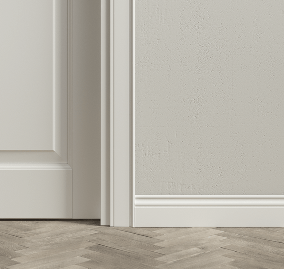 Плинтус Плинтус Классический. Цвет Матовый белоснежный. Коллекция Плинтус Классический. Картинка.