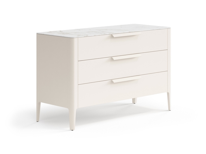 Мебель Комод Piega 3 ящика. Цвет Матовый бежево-серый. Материал Гладкая эмаль. Коллекция Комод Piega 3 ящика. Фото. Мебель Комод Piega 3 ящика. Цвет Матовый бежево-серый. Материал Гладкая эмаль. Коллекция Комод Piega 3 ящика. Картинка.