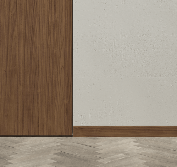 Плинтус Плинтус Скрытый. Цвет Орех медный матовый рифт. Коллекция Плинтус Скрытый. Картинка.