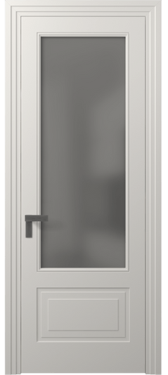 Дверь межкомнатная 8342 МПБЛ СЕР САТ. Цвет Матовый пудровый белый. Материал Гладкая эмаль. Коллекция Рокка. Картинка.