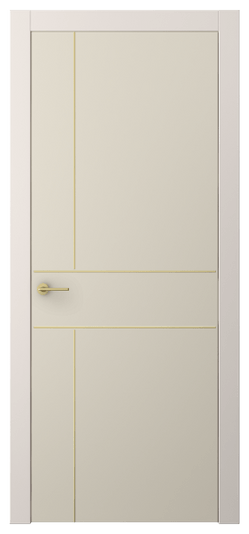 Дверь межкомнатная АКП 4209 ПЭСБ. Цвет ПЭТ светло-бежевый. Материал ПЭТ. Коллекция Freedom. Картинка.
