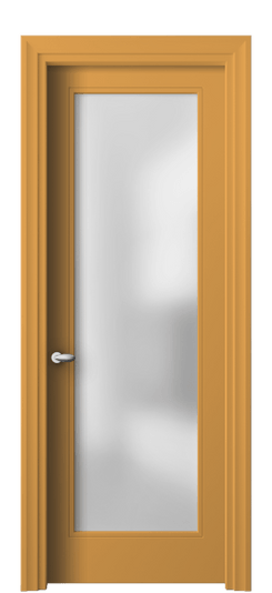 Дверь межкомнатная 8502 Пастельно-жёлтый RAL 1034 САТ. Цвет RAL Пастельно-жёлтый RAL 1034. Материал Гладкая эмаль. Коллекция Esse. Картинка.