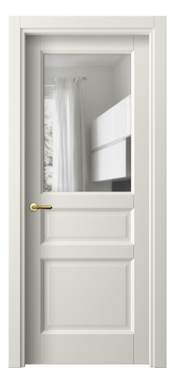 Межкомнатная дверь 1432 МЖМ Прозрачное стекло. Цвет Матовый жемчужный. Материал Гладкая эмаль. Коллекция Галант. Фото. Дверь межкомнатная 1432 МЖМ Прозрачное стекло. Цвет Матовый жемчужный. Материал Гладкая эмаль. Коллекция Галант. Картинка.