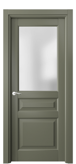 Дверь межкомнатная 0710 БОТ САТ. Цвет Бук оливковый тёмный. Материал Массив бука эмаль. Коллекция Lignum. Картинка.