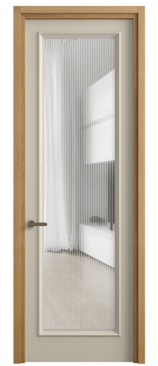 Дверь межкомнатная 6702 МБСР MORU. Цвет Матовый бежево-серый. Материал Гладкая эмаль. Коллекция Шарм. Картинка.