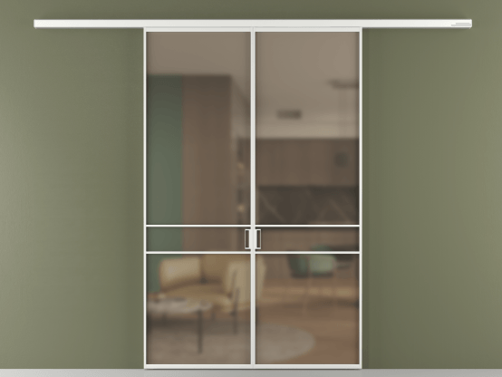 Алюминевая перегородка АЛПР 040.02_АБЛ_Бронза сатин триплекс_new. Цвет Алюминий белоснежный. Материал Алюминий в эмали. Коллекция Перегородка Формато вдоль стены 2 створки. Фото. Алюминевая перегородка АЛПР 040.02_АБЛ_Бронза сатин триплекс_new. Цвет Алюминий белоснежный. Материал Алюминий в эмали. Коллекция Перегородка Формато вдоль стены 2 створки. Картинка.