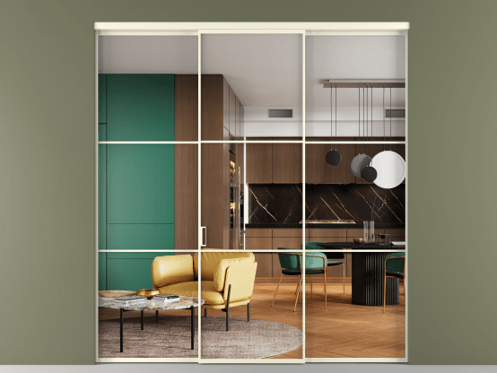 Алюминевая перегородка АЛПР 040.03_АМБ_Crystalvision_new. Цвет Алюминий молочно-белый. Материал Алюминий в эмали. Коллекция Перегородка Formato внутри проёма 3 створки. Фото. Алюминевая перегородка АЛПР 040.03_АМБ_Crystalvision_new. Цвет Алюминий молочно-белый. Материал Алюминий в эмали. Коллекция Перегородка Formato внутри проёма 3 створки. Картинка.