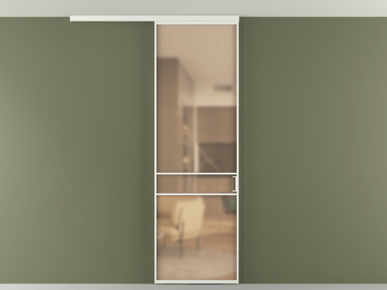 Алюминевая перегородка vd1_02 Алюминий светло-серый Сатинированное оранжевое стекло, триплекс, 6мм. Цвет Алюминий светло-серый. Материал Алюминий в эмали. Коллекция Перегородка Formato вдоль стены на потолок 1 створка. Картинка.