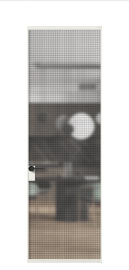 Дверь межкомнатная АЛПЛ040.01 АССР MS. Цвет Алюминий светло-серый. Материал Алюминий в эмали. Коллекция Formato. Картинка.