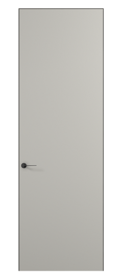 Дверь межкомнатная АКУ 0010 МТСР. Цвет Матовый тёплый серый. Материал Гладкая эмаль. Коллекция Планум Про. Картинка.