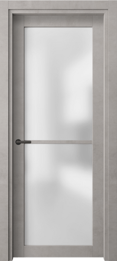 Дверь межкомнатная 2108 ЛСЕ САТ. Цвет Леон серебро. Материал Технофойл Ламинатин. Коллекция Нео. Картинка.