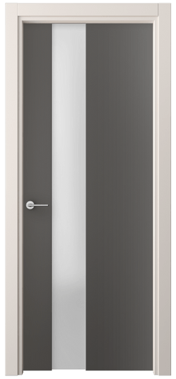 Дверь межкомнатная 4224 ПЭГФ САТ. Цвет ПЭТ графитовый. Материал ПЭТ. Коллекция Freedom. Картинка.
