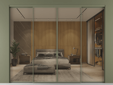 Перегородка Formato внутри проёма 4 створки