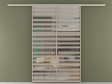 Перегородка Formato вдоль стены 2 створки