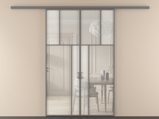 Перегородка Мозаик вдоль стены 2 створки