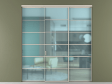 Перегородка Formato внутри проёма 3 створки