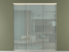 Перегородка Formato внутри проёма 3 створки