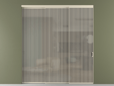 Перегородка Formato внутри проёма 3 створки с синхронным механизмом