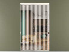 Перегородка Formato внутри проёма 2 створки