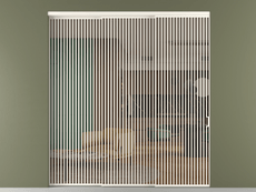 Перегородка Формато внутри проёма 3 створки с синхронным механизмом