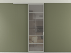 Перегородка Формато вдоль стены на потолок 1 створка