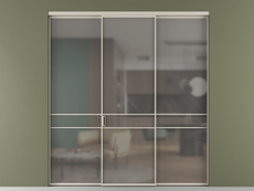 Перегородка Formato внутри проёма 3 створки