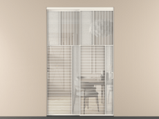 Перегородка Mosaic внутри проёма 2 створки