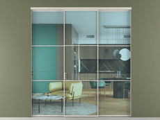 Перегородка Формато внутри проёма 3 створки