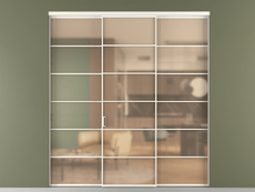 Перегородка Formato внутри проёма 3 створки