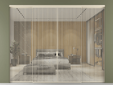 Перегородка Formato внутри проёма 4 створки