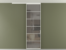 Перегородка Formato вдоль стены на потолок 1 створка