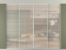 Перегородка Формато внутри проёма скрытое крепление в потолок 4 створки