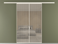 Перегородка Формато вдоль стены 2 створки