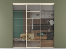 Перегородка Формато внутри проёма 3 створки