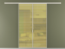 Перегородка Формато вдоль стены 2 створки