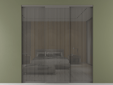 Перегородка Формато внутри проёма 3 створки