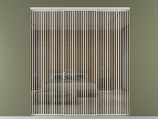 Перегородка Formato внутри проёма 3 створки