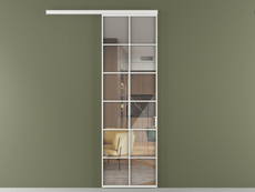 Перегородка Formato вдоль стены 1 створка