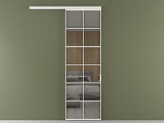 Перегородка Formato вдоль стены 1 створка