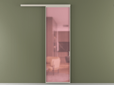 Перегородка Формато вдоль стены 1 створка