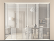 Перегородка Mosaic внутри проёма 4 створки