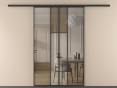 Перегородка Mosaic вдоль стены 2 створки