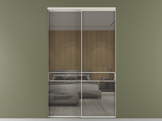 Перегородка Формато внутри проёма 2 створки