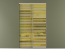 Перегородка Формато внутри проёма 2 створки