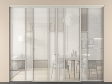 Перегородка Mosaic внутри проёма 4 створки