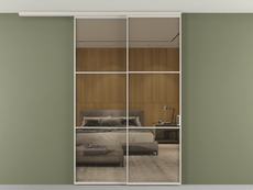 Перегородка Formato вдоль стены на потолок телескопик синхро 2